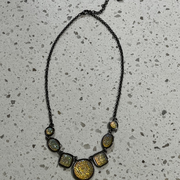 Iridescent Necklace with Free Pearl Bracelet - Picture 4 of 7